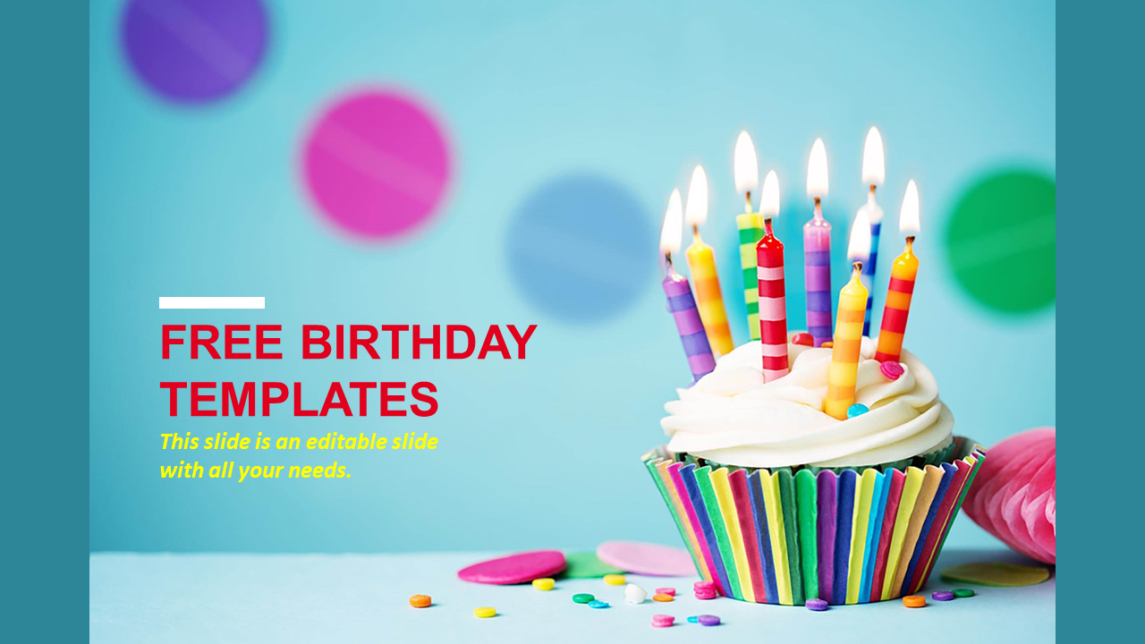 Free - Innovative Free Birthday Templates PPT Slide Designs